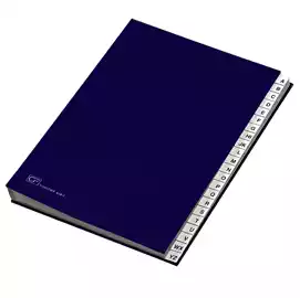 Classificatore alfabetico A Z 640E 24x34cm blu 