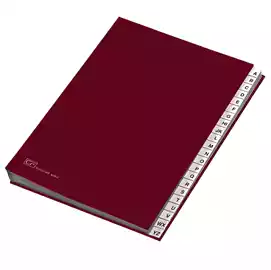 Classificatore alfabetico A Z 640E 24x34cm rosso 