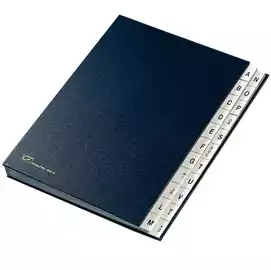 Classificatore alfabetico A Z 640D 24x34cm blu 