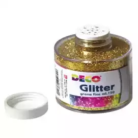 Barattolo Glitter grana fine 150ml oro 