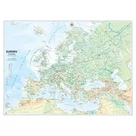 Carta geografica Europa scolastica murale 