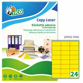 Etichette adesive LP4C in carta permanenti 70x36mm 24 et fg 70 fogli...