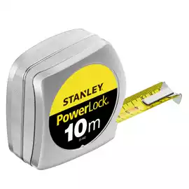 Flessometro PowerLock 10 m metallo Stanley