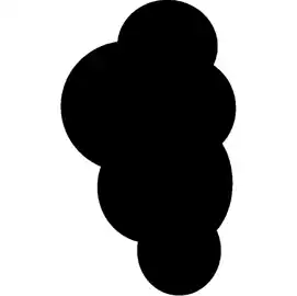Lavagna da parete Silhouette 48,5x30cm forma nuvola nero Securit