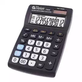 Calcolatrice da tavolo 73030 12 cifre nero 