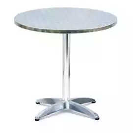 Tavolo bar tondo diametro 70cm altezza 70cm alluminio acciaio Serena Group
