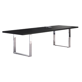 Tavolo rettangolare con piano sp. 38 mm e bordo antiurto in abs. piedini regolabili in altezza. tavolo con fianchi in