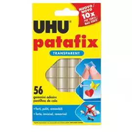 Supporti in gomma adesiva UHU Patafix invisibile UHU conf. 56 pezzi