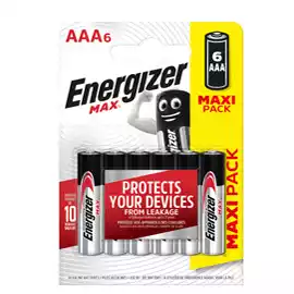 Pile ministilo AAA 1,5V Energizer max blister 6 pezzi