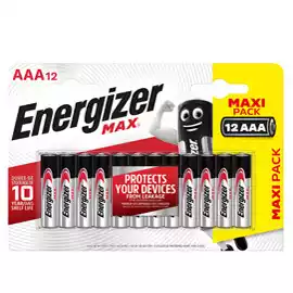 Pile ministilo AAA 1,5 V Energizer Max blister 12 pezzi
