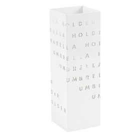 Portaombrelli in metallo verniciato fantasia lettere bero dimensioni: 15,5x15,5x49hcm