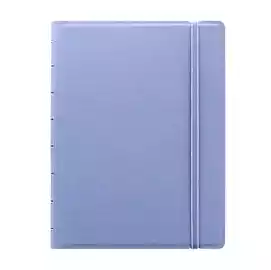 Notebook con elastico copertina similpelle A5 56 pagine a righe blu...