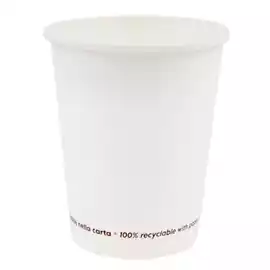 Bicchiere in carta 250ml bianco   conf. 50 pezzi