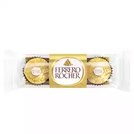 Praline Rocher gusto cioccolato nocciola  conf. 3 pezzi