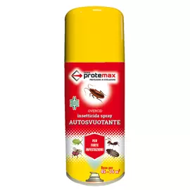 Bombola spray autosvuotante dal veloce effetto abbattente contro insetti volanti, tarme, tarli, acari, formiche,