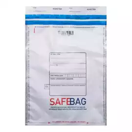 Sacchetti di sicurezza Safe Bag per corrieri K70 14,4x24 + 4cm bianco...