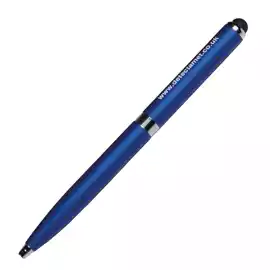Penna detectabile retrattile 2 in 1 per iphone ipad e tablet blu  