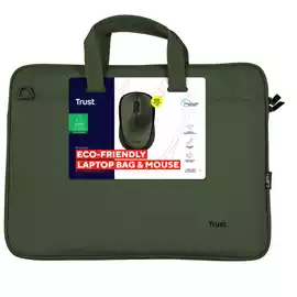 Borsa per laptop Bologna con mouse 16 '' verde 