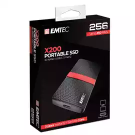  SSD 3.1 Gen2 X200 Portable ECSSD256GX200 256GB