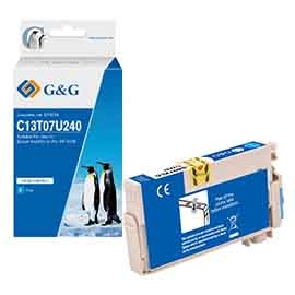 Cartuccia ink compatibile g g ciano per epson workforce pro wf 4745