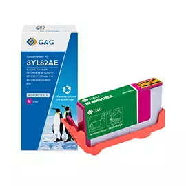 Cartuccia ink compatibile g g magenta per hp officejet 8012 8014 8015 8017;officejet pro 8022 8023 8024 8025 aio