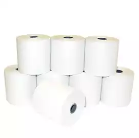  10 Paper roll 57mmx40 mt diametro 65mm 81120