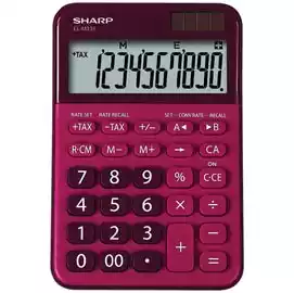  Calcolatrice da tavolo EL M335 10 cifre Rosso ELM335 BRD