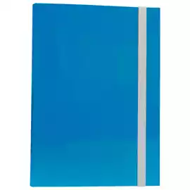 Cartella progetto con elastico dorso 3cm azzurro 