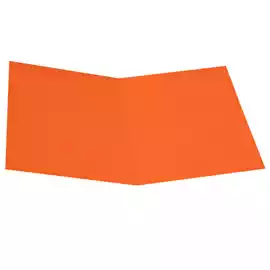 Cartellina semplice 200gr cartoncino bristol arancio  conf. 50 pezzi