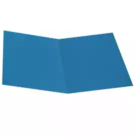Cartellina semplice 200gr cartoncino bristol azzurro  conf. 50 pezzi
