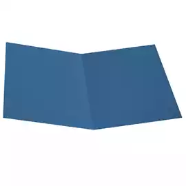 Cartellina semplice 200gr cartoncino bristol blu  conf. 50 pezzi
