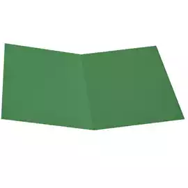 Cartellina semplice 200gr cartoncino bristol verde  conf. 50 pezzi