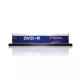  Scatola 10 DVD+R silver 43498 4,7GB