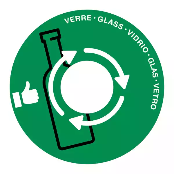 Coperchio raccolta vetro per cestino 133R diametro 38cm PVC verde Cep