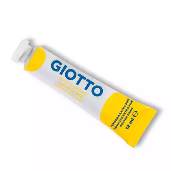 Tempera Tubo 4 12ml giallo limone Giotto