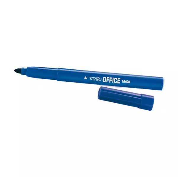 Pennarelli Office punta feltro punta maxi tratto 0,80 2,00mm blu Tratto conf. 12 pezzi