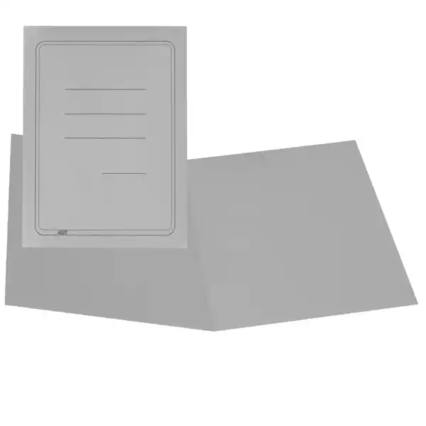 Cartelline semplici con stampa cartoncino Manilla 145gr 25x34cm grigio Cartotecnica del Garda conf. 100 pezzi