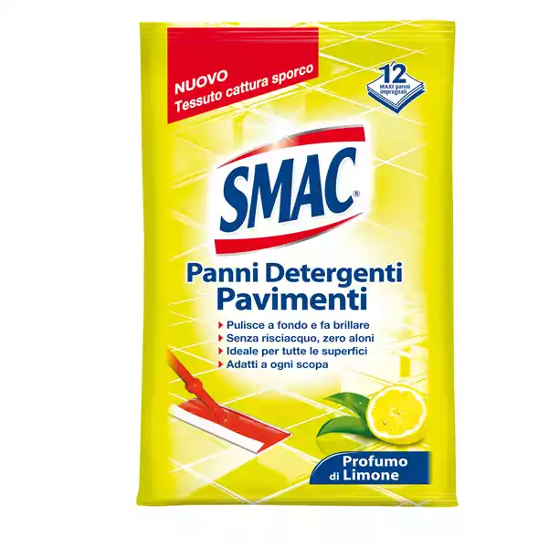 Panni Smac System pavimenti e multiuso limone Smac conf. 12 pezzi