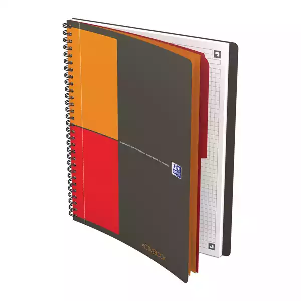 Blocco spiralato International Favorit formato Activebook 18x25cm 80gr 80 fogli Oxford