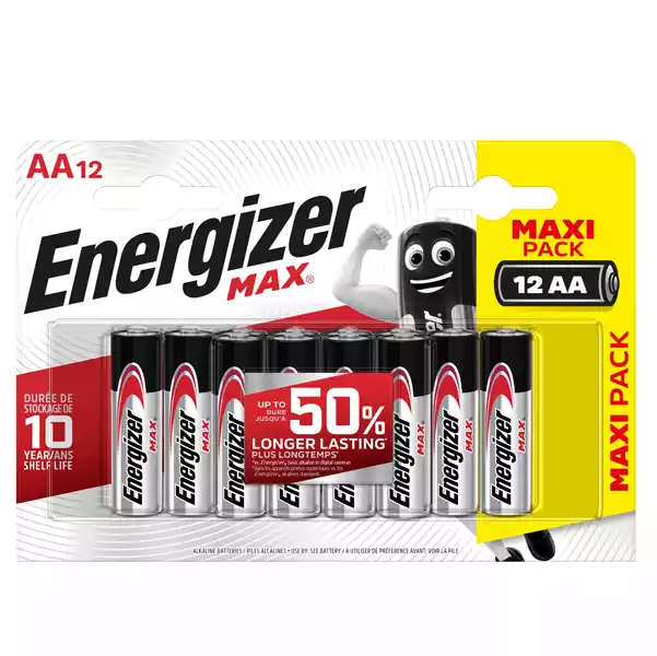 Pile stilo AA 1,5V Energizer Max blister 12 pezzi
