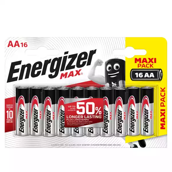 Pile stilo AA 1,5V Energizer Max blister 16 pezzi