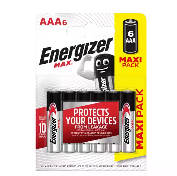 Pile ministilo AAA 1,5V Energizer max blister 6 pezzi