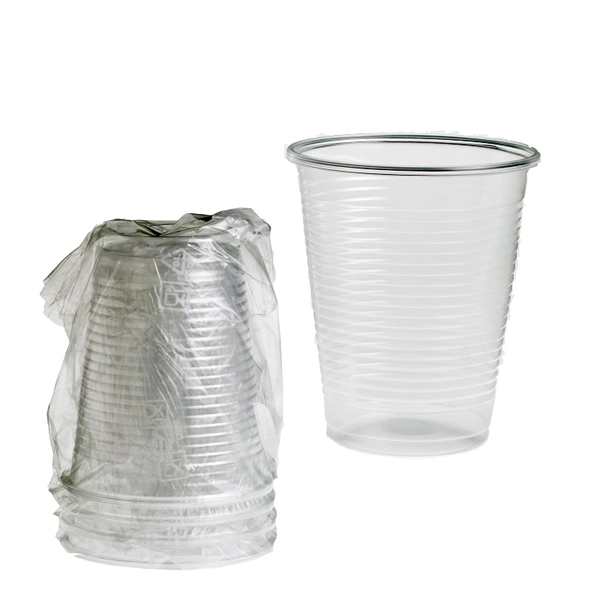 Bicchiere in pla  idoneo solo per bevande fredde, imbustato singolarmente.biodegradabile e compostabile secondo norma