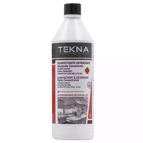 Disinfettante detergente per superfici super concentrato 1 lt Tekna
