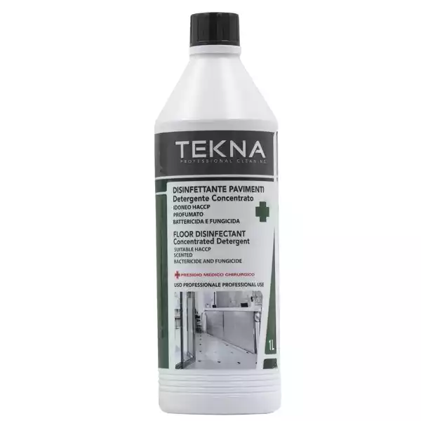 Disinfettante detergente per pavimenti concentrato 1 lt Tekna