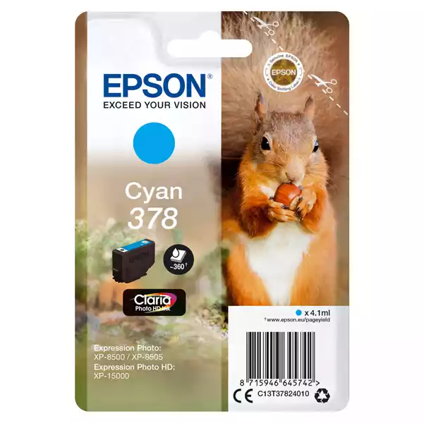 Epson Cartuccia ink 378 Ciano C13T37824010 360 pag