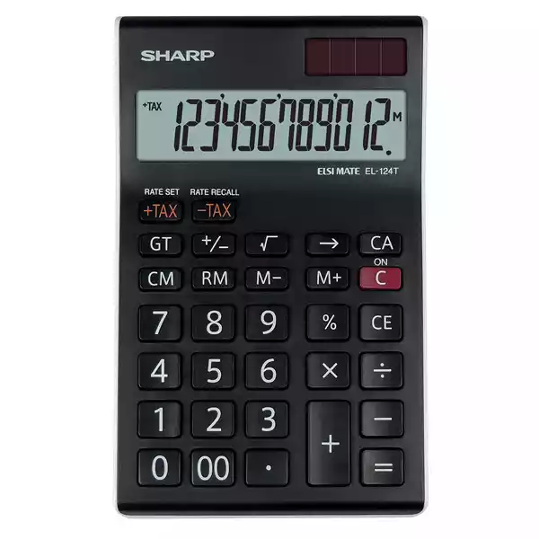Sharp Calcolatrice da Tavolo EL 124T 12 cifre EL 124T